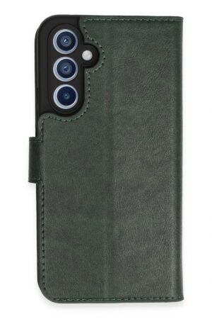 Samsung Galaxy A34 5G Kılıf Trend S Plus Kapaklı Kılıf - Yeşil-(5796)