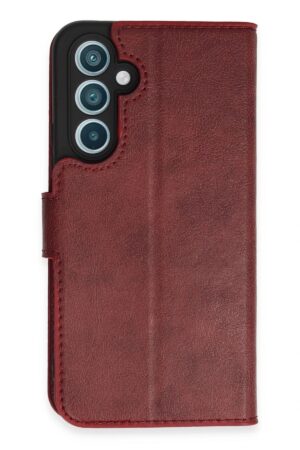 Samsung Galaxy A54 5G Kılıf Trend S Plus Kapaklı Kılıf - Kırmızı-(5796)