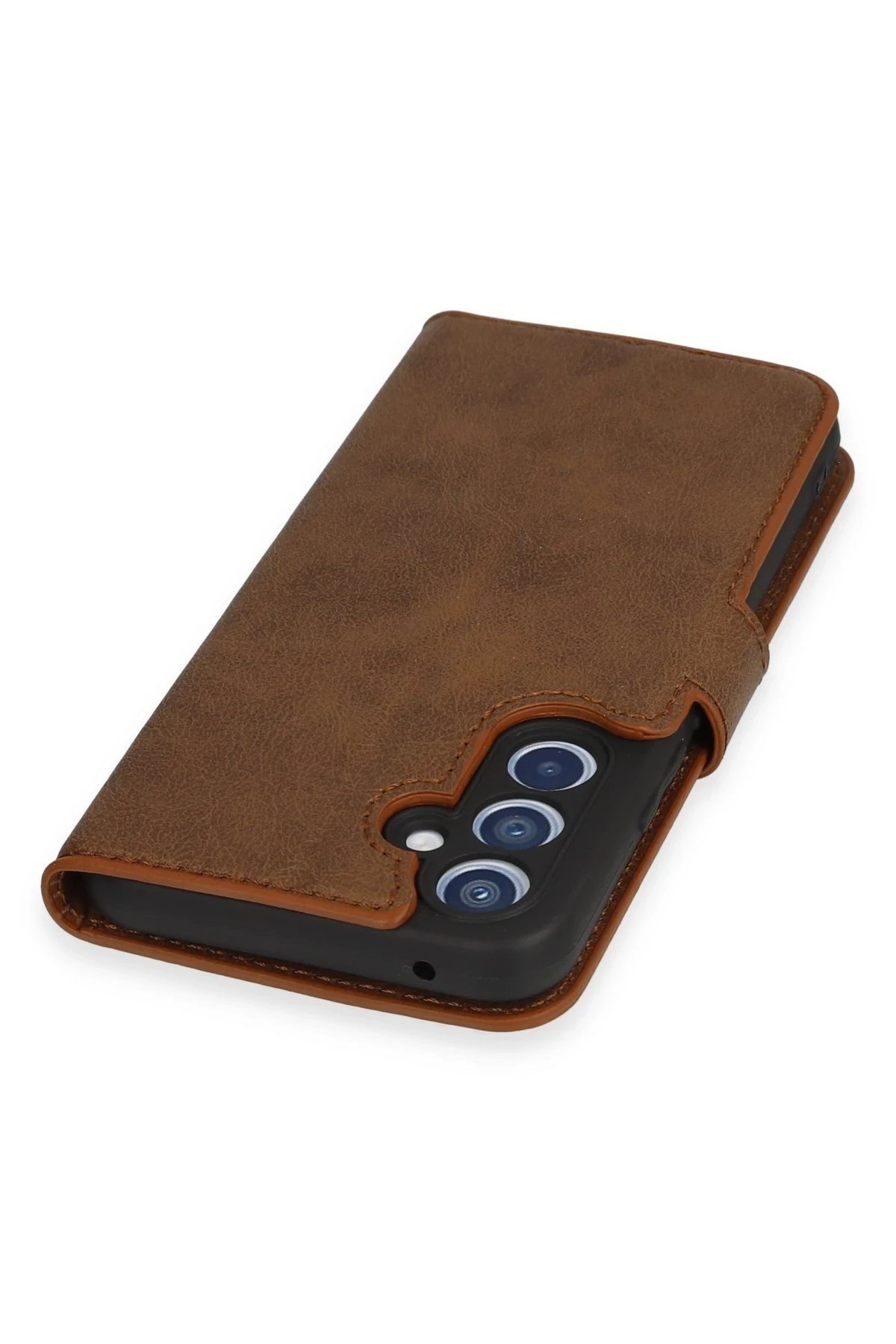 Samsung Galaxy A54 5G Kılıf Trend S Plus Kapaklı Kılıf - Taba-(5796) - Görsel 3