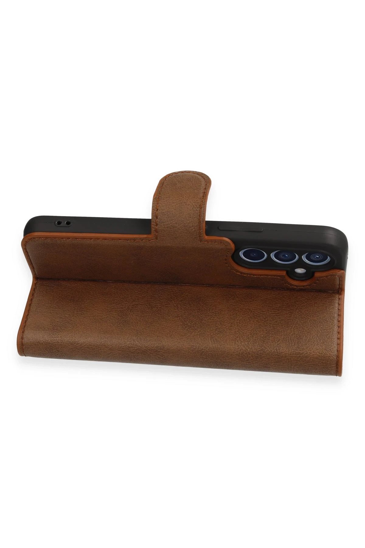 Samsung Galaxy A54 5G Kılıf Trend S Plus Kapaklı Kılıf - Taba-(5796) - Görsel 4