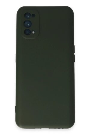 Realme 7 Pro Kılıf Nano içi Kadife Silikon - Koyu Yeşil-(5796)