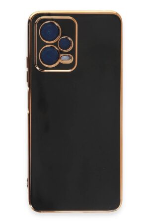 Xiaomi Redmi Note 12 Pro 5G Kılıf Volet Silikon - Siyah-(5796)