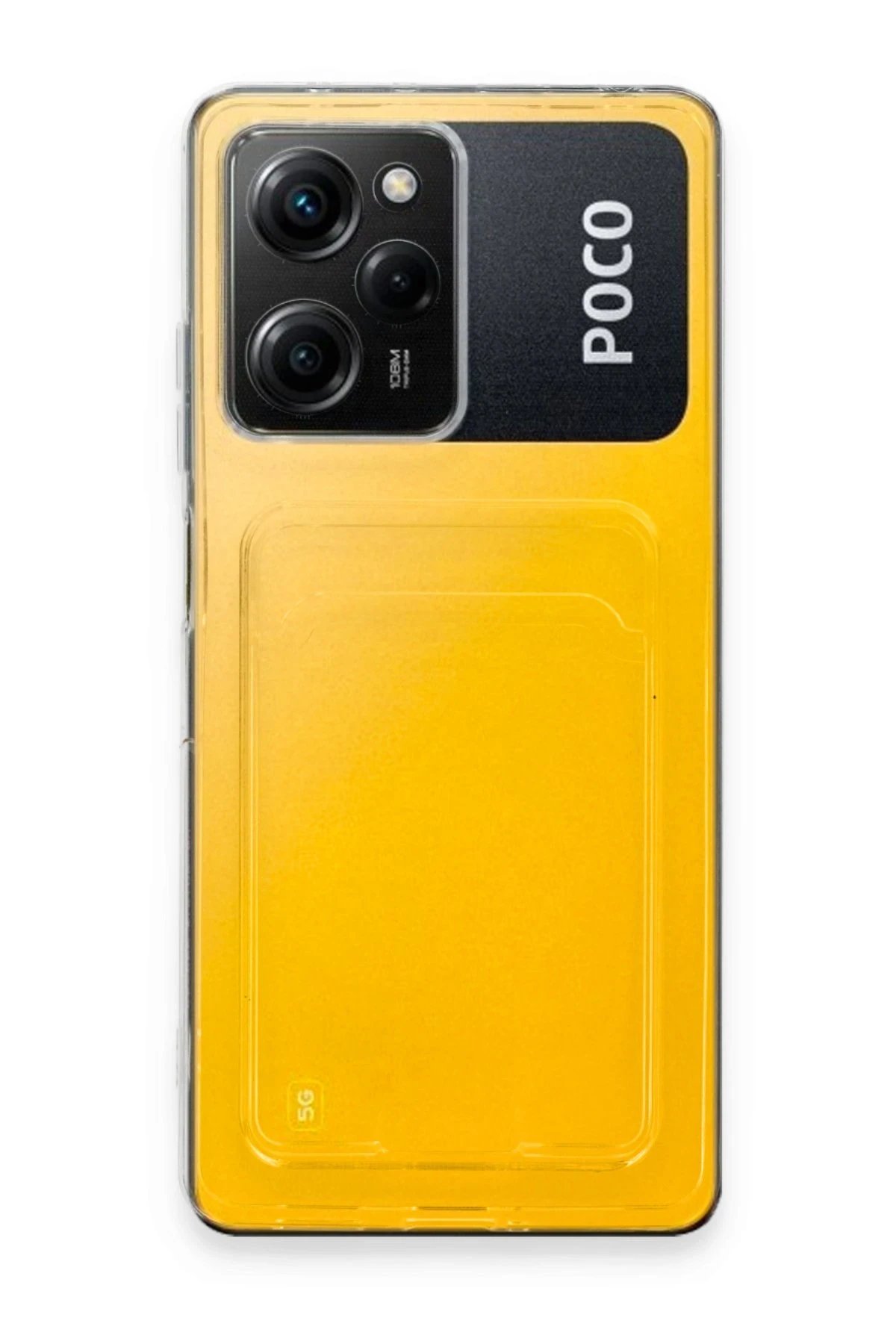 Xiaomi Poco X5 Pro 5G Kılıf Kart Şeffaf Silikon - Şeffaf-(5796) - Görsel 2