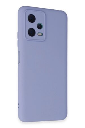 Xiaomi Redmi Note 12 5G Kılıf Nano içi Kadife Silikon - Lila-(5796)