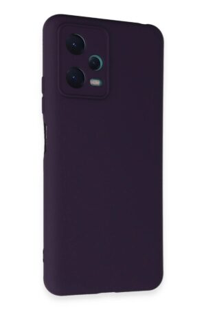 Xiaomi Redmi Note 12 5G Kılıf Nano içi Kadife Silikon - Mor-(5796)