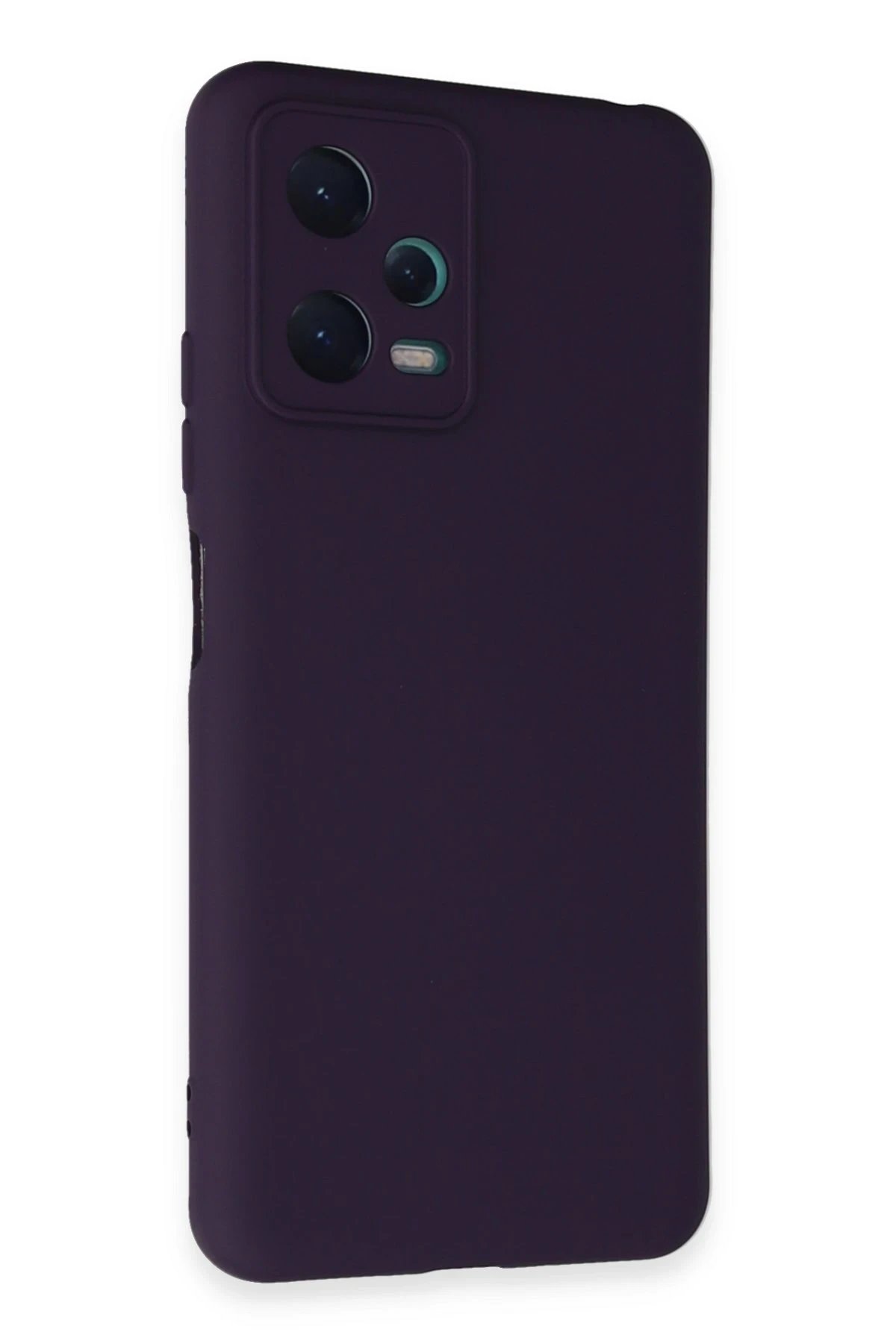 Xiaomi Redmi Note 12 5G Kılıf Nano içi Kadife Silikon - Mor-(5796)