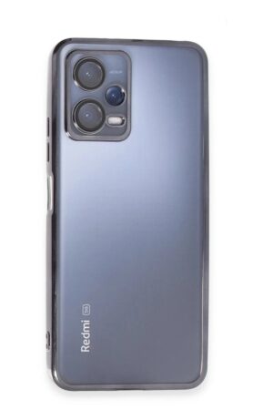 Xiaomi Redmi Note 12 5G Kılıf Lensli Silikon - Siyah-(5796)