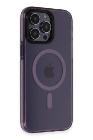 iPhone 14 Pro Max Kılıf Tigra Magsafe Kapak - Derin Mor-(5796)