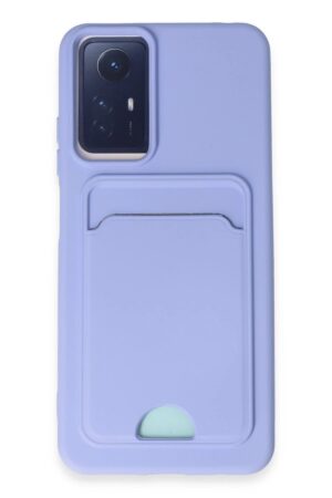 Xiaomi Redmi Note 12S Kılıf Kelvin Kartvizitli Silikon - Lila-(5796)