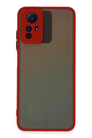 Xiaomi Redmi Note 12S Kılıf Montreal Silikon Kapak - Kırmızı-(5796)