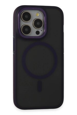 iPhone 14 Pro Max Kılıf Rocky Magsafe Kapak - Derin Mor-(5796)