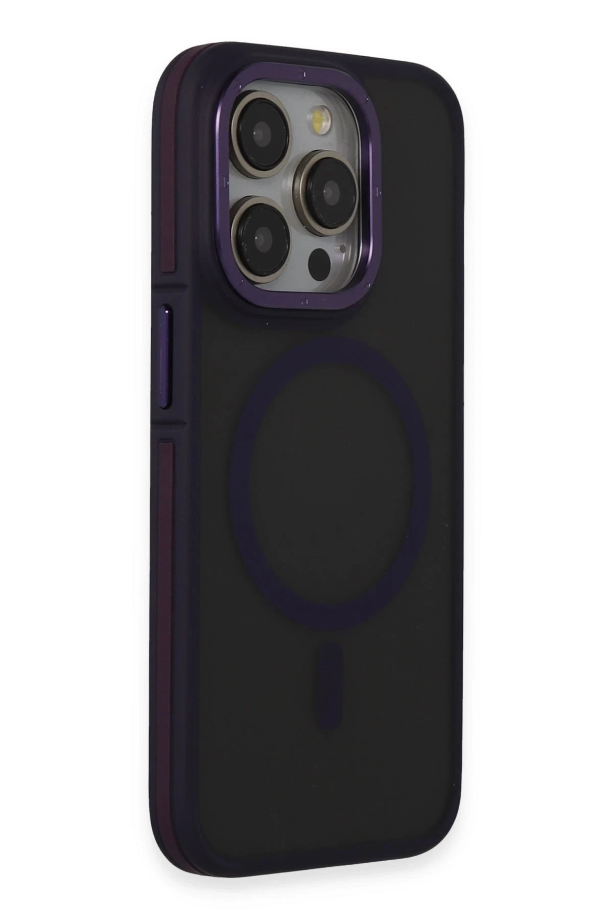 iPhone 14 Pro Max Kılıf Rocky Magsafe Kapak - Derin Mor-(5796) - Görsel 2