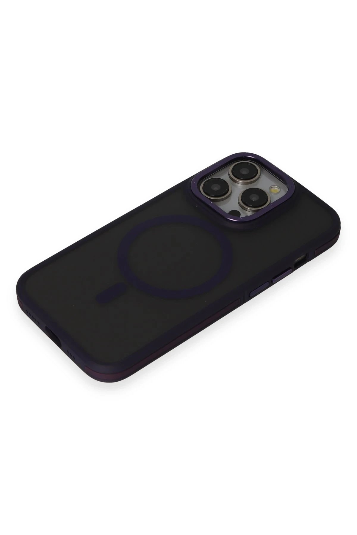 iPhone 14 Pro Max Kılıf Rocky Magsafe Kapak - Derin Mor-(5796) - Görsel 4