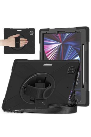 iPad Pro 12.9 (2020) Kılıf Amazing Tablet Kapak - Siyah-(5796)