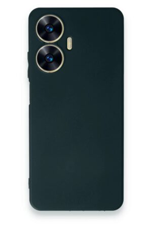 Realme C55 Kılıf First Silikon - Koyu Yeşil-(5796)