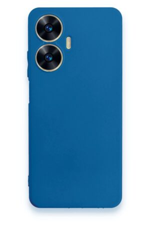 Realme C55 Kılıf First Silikon - Mavi-(5796)