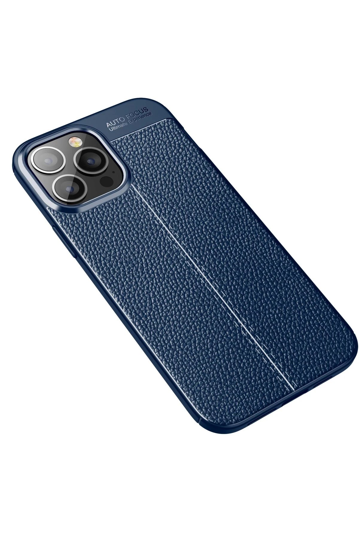 iPhone 15 Pro Kılıf Auto Focus Kapak - Lacivert-(5796) - Görsel 2