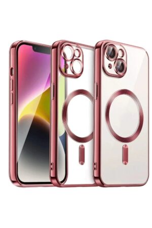 iPhone 15 Kılıf Kross Magneticsafe Kapak - Kırmızı-(5796)