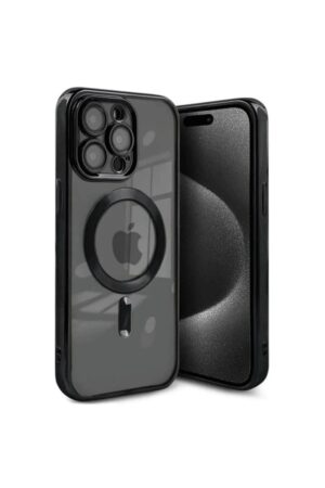 iPhone 15 Pro Max Kılıf Kross Magneticsafe Kapak - Siyah-(5796)