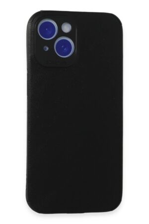 iPhone 15 Kılıf Loop Deri Silikon - Siyah-(5796)