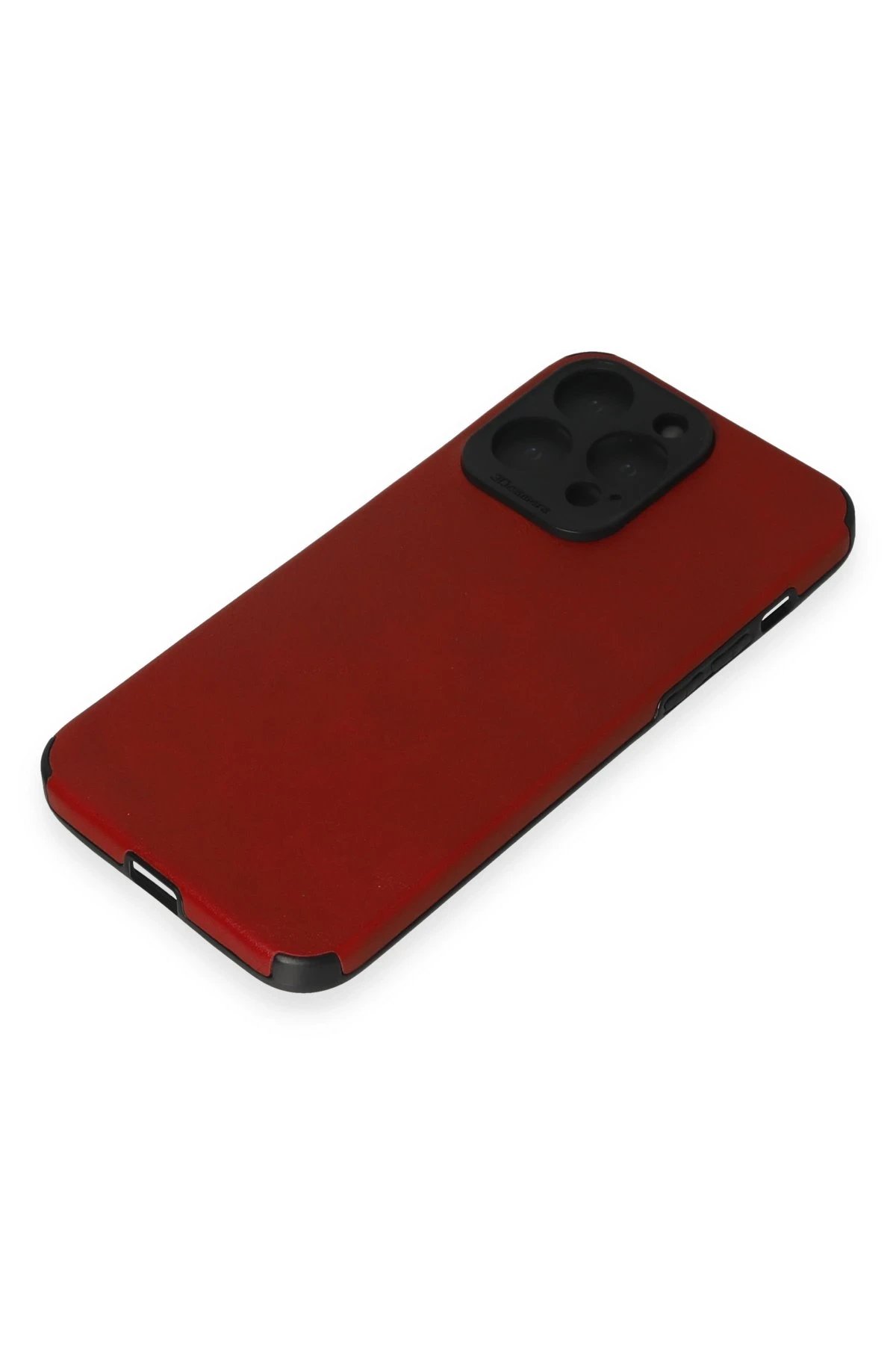 iPhone 15 Pro Max Kılıf Loop Deri Silikon - Kırmızı-(5796) - Görsel 4