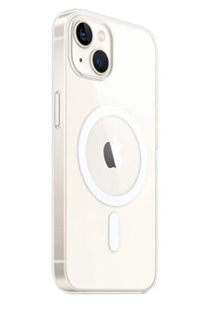 iPhone 15 Kılıf Magneticsafe Şeffaf Silikon - Şeffaf-(5796)