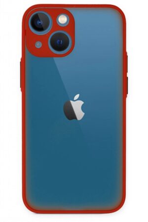 iPhone 15 Kılıf Montreal Silikon Kapak - Kırmızı-(5796)