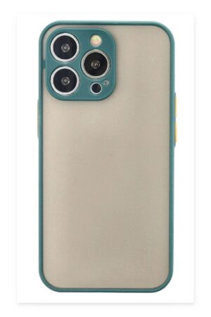 iPhone 15 Pro Max Kılıf Montreal Silikon Kapak - Yeşil-(5796)