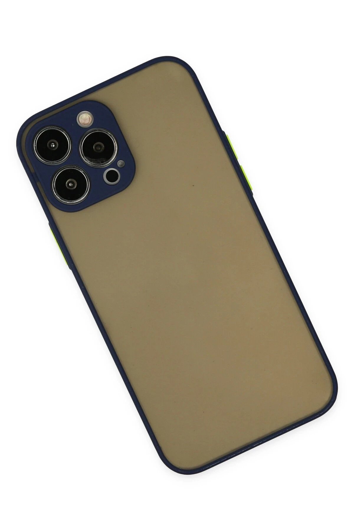 iPhone 15 Pro Max Kılıf Montreal Silikon Kapak - Lacivert-(5796) - Görsel 3