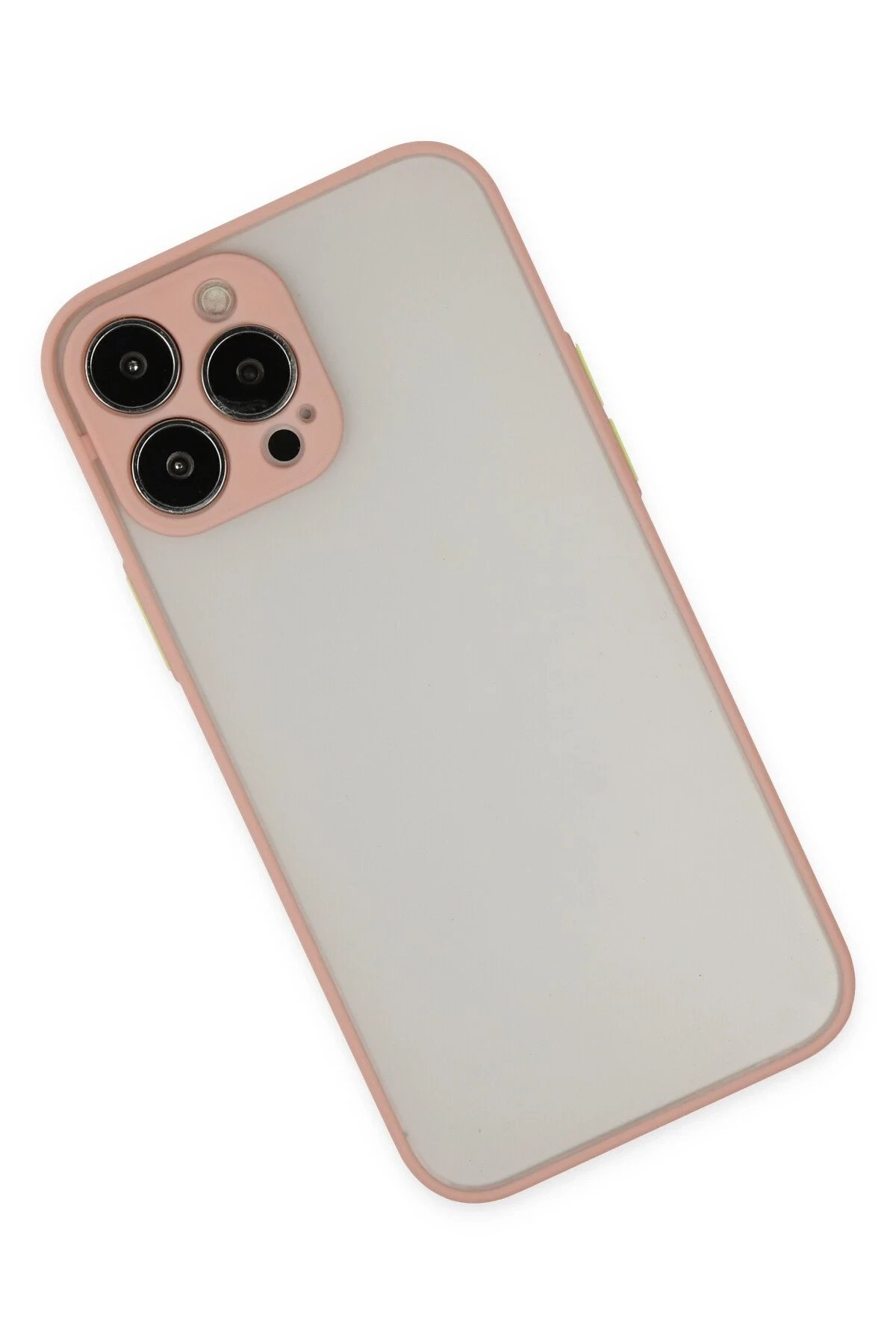 iPhone 15 Pro Max Kılıf Montreal Silikon Kapak - Pembe-(5796) - Görsel 3