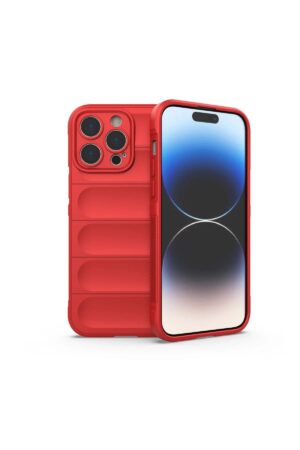 iPhone 15 Pro Kılıf Optimum Silikon - Kırmızı-(5796)