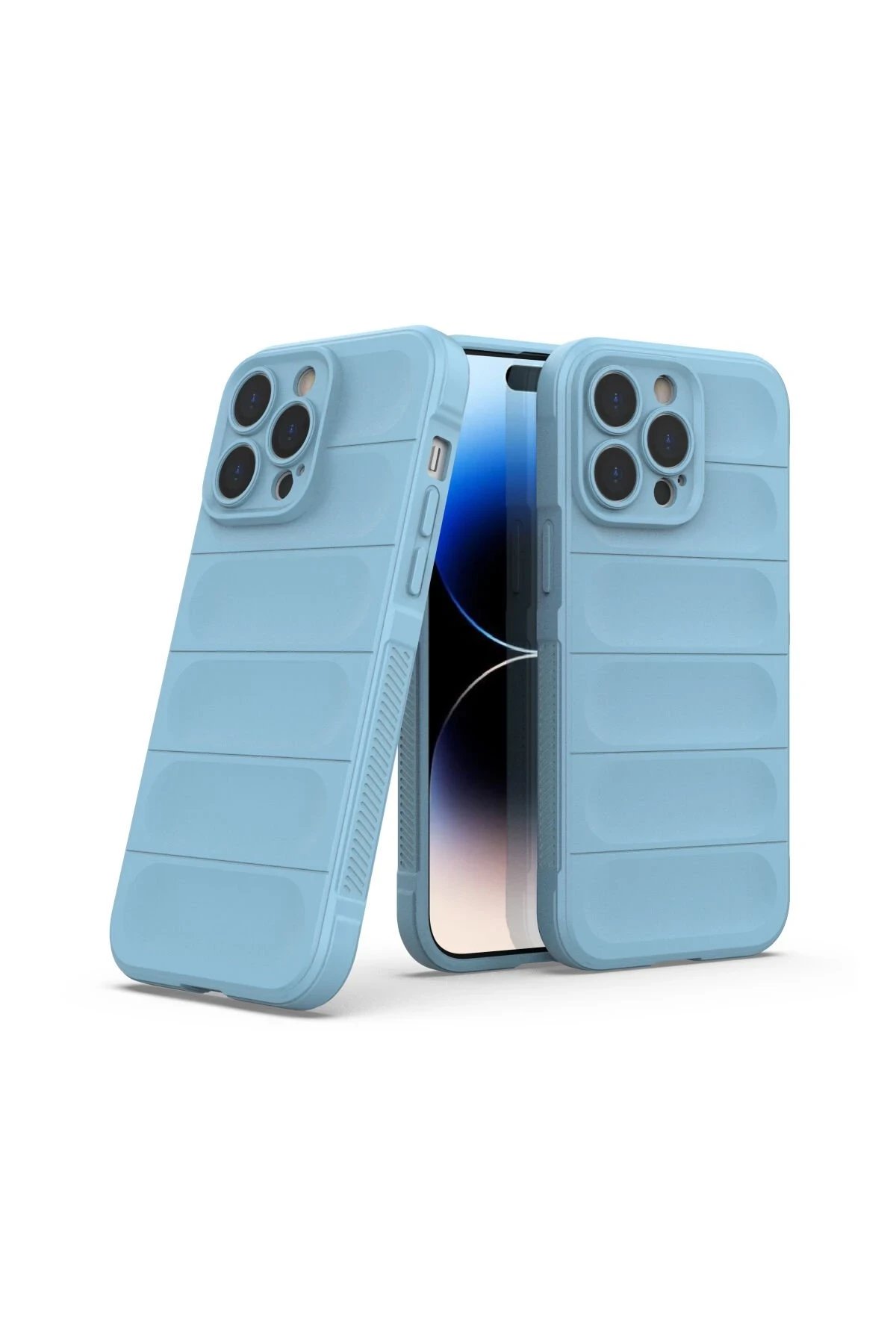 iPhone 15 Pro Kılıf Optimum Silikon - Sky Blue-(5796) - Görsel 3