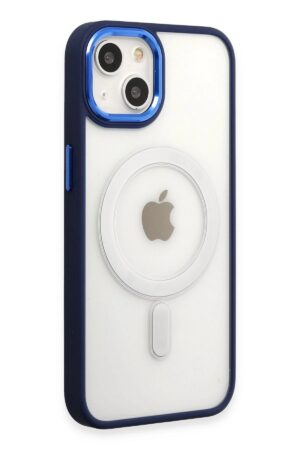 iPhone 15 Pro Kılıf Room Magneticsafe Silikon - Lacivert-(5796)