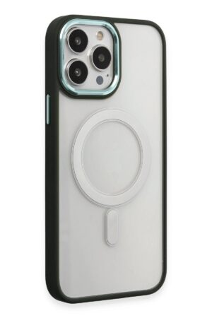 iPhone 15 Pro Max Kılıf Room Magneticsafe Silikon - Köknar Yeşili-(5796)