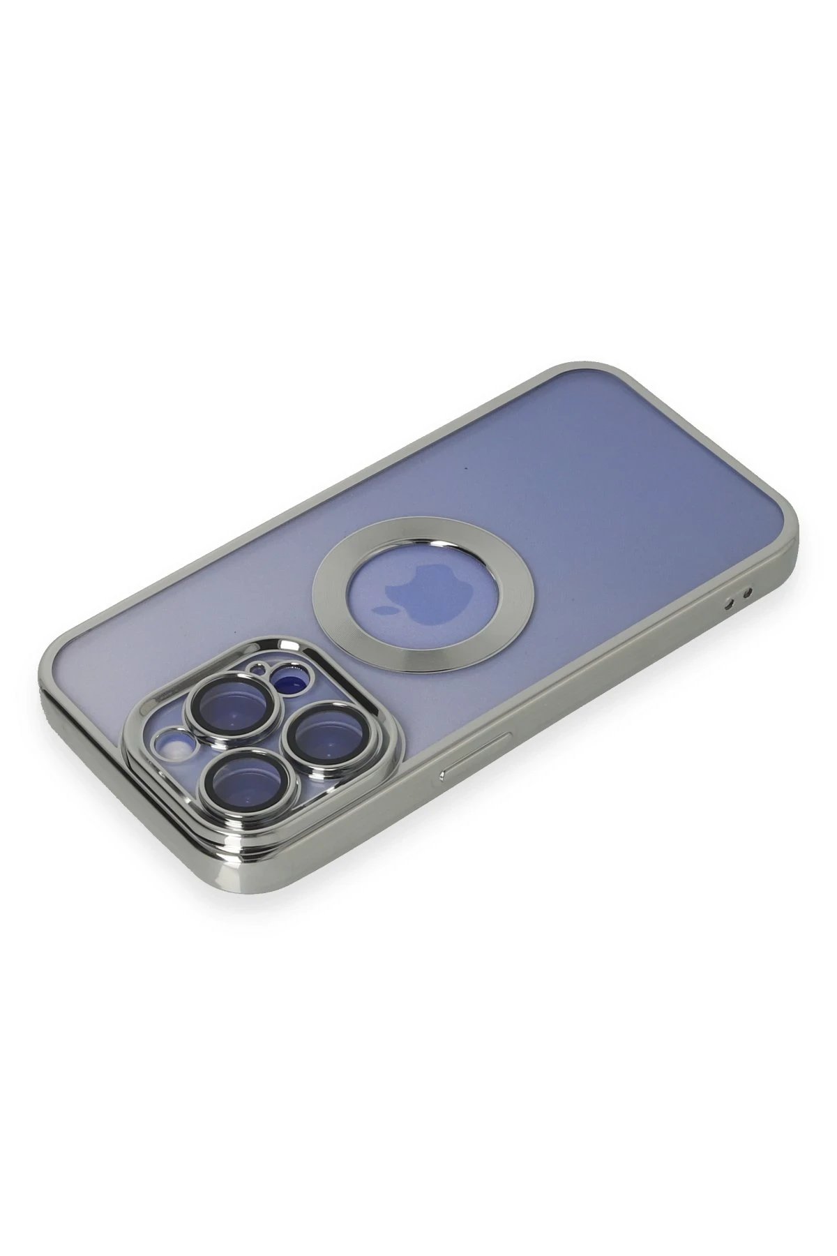 iPhone 15 Pro Kılıf Slot Silikon - Gümüş-(5796) - Görsel 3