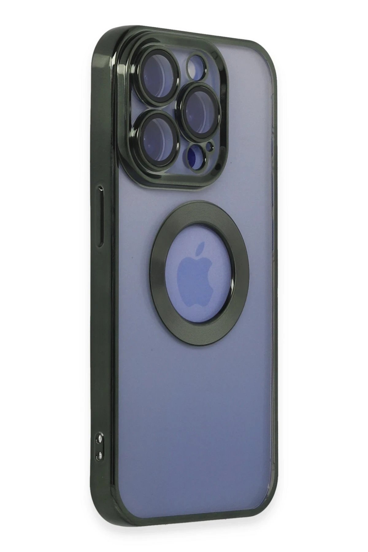 iPhone 15 Pro Kılıf Slot Silikon - Köknar Yeşili-(5796) - Görsel 2