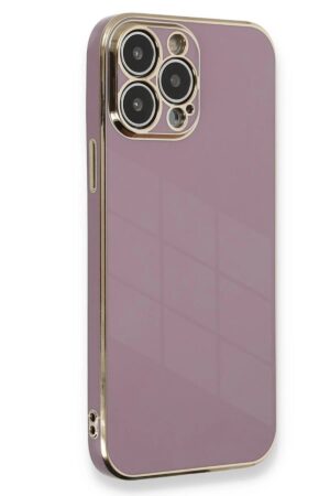 iPhone 15 Pro Kılıf Volet Silikon - Mor-(5796)