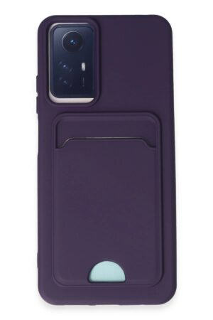 Xiaomi Redmi Note 11S Kılıf Kelvin Kartvizitli Silikon - Derin Mor-(5796)