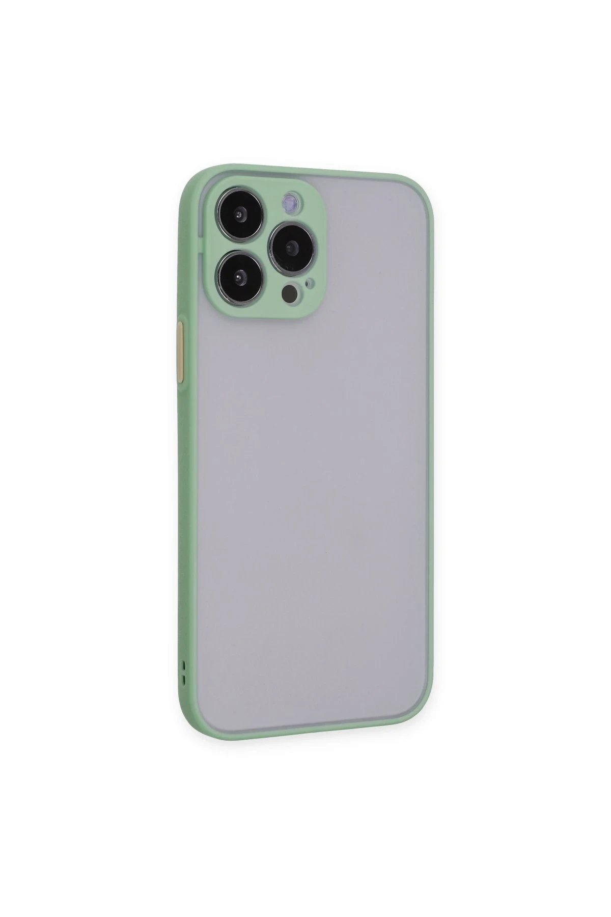 iPhone 15 Pro Max Kılıf Montreal Silikon Kapak - Açık Yeşil-(5796) - Görsel 3