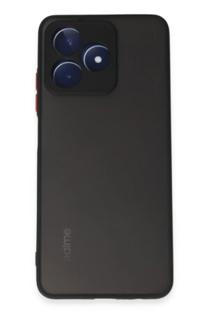 Realme C53 Kılıf Montreal Silikon Kapak - Siyah-(5796)