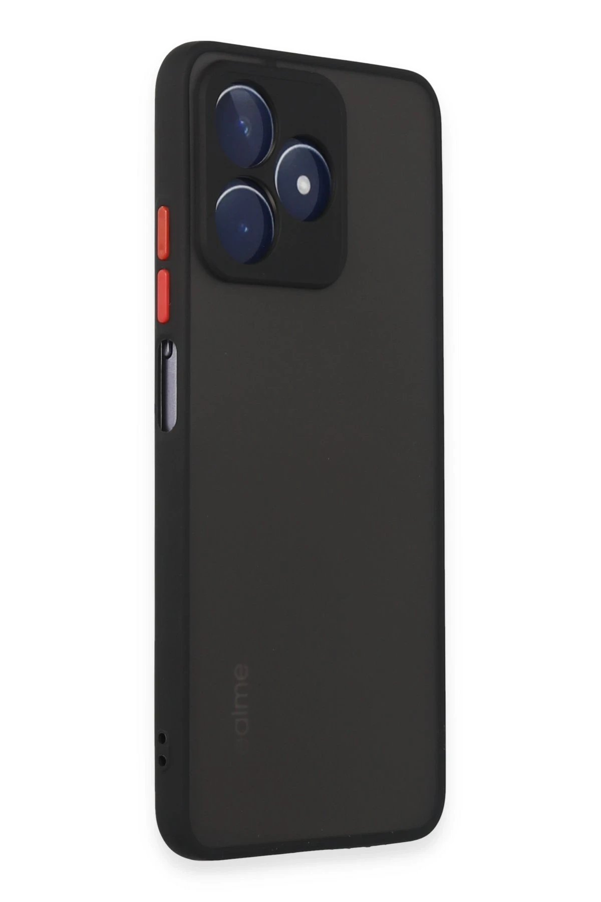 Realme C53 Kılıf Montreal Silikon Kapak - Siyah-(5796) - Görsel 2