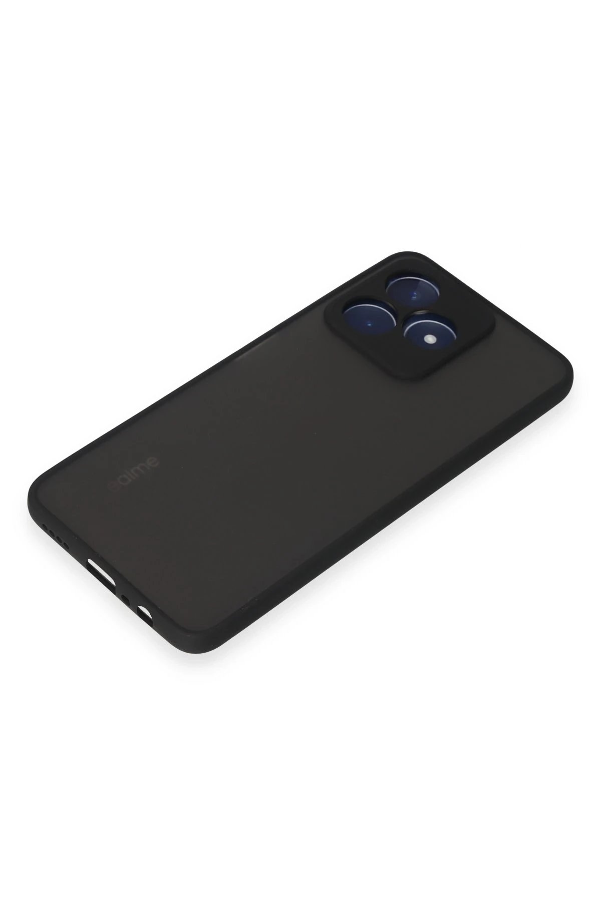 Realme C53 Kılıf Montreal Silikon Kapak - Siyah-(5796) - Görsel 4