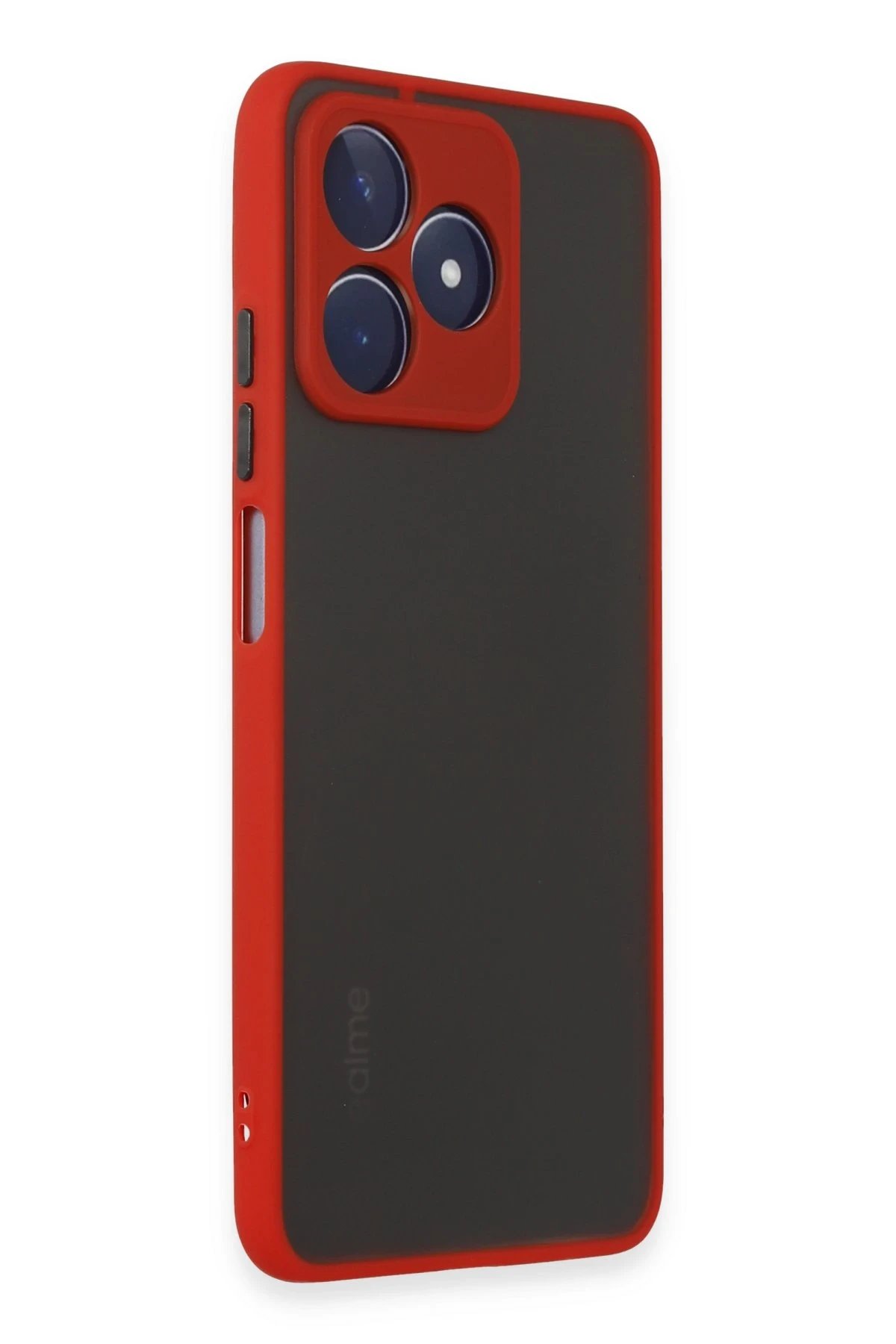 Realme C53 Kılıf Montreal Silikon Kapak - Kırmızı-(5796) - Görsel 2