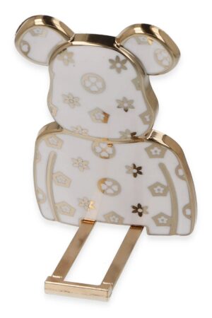 Astro Stand Ayıcık Desenli - Beyaz-(5796)