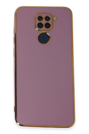 Xiaomi Redmi Note 9 Kılıf Volet Silikon - Mor-(5796)