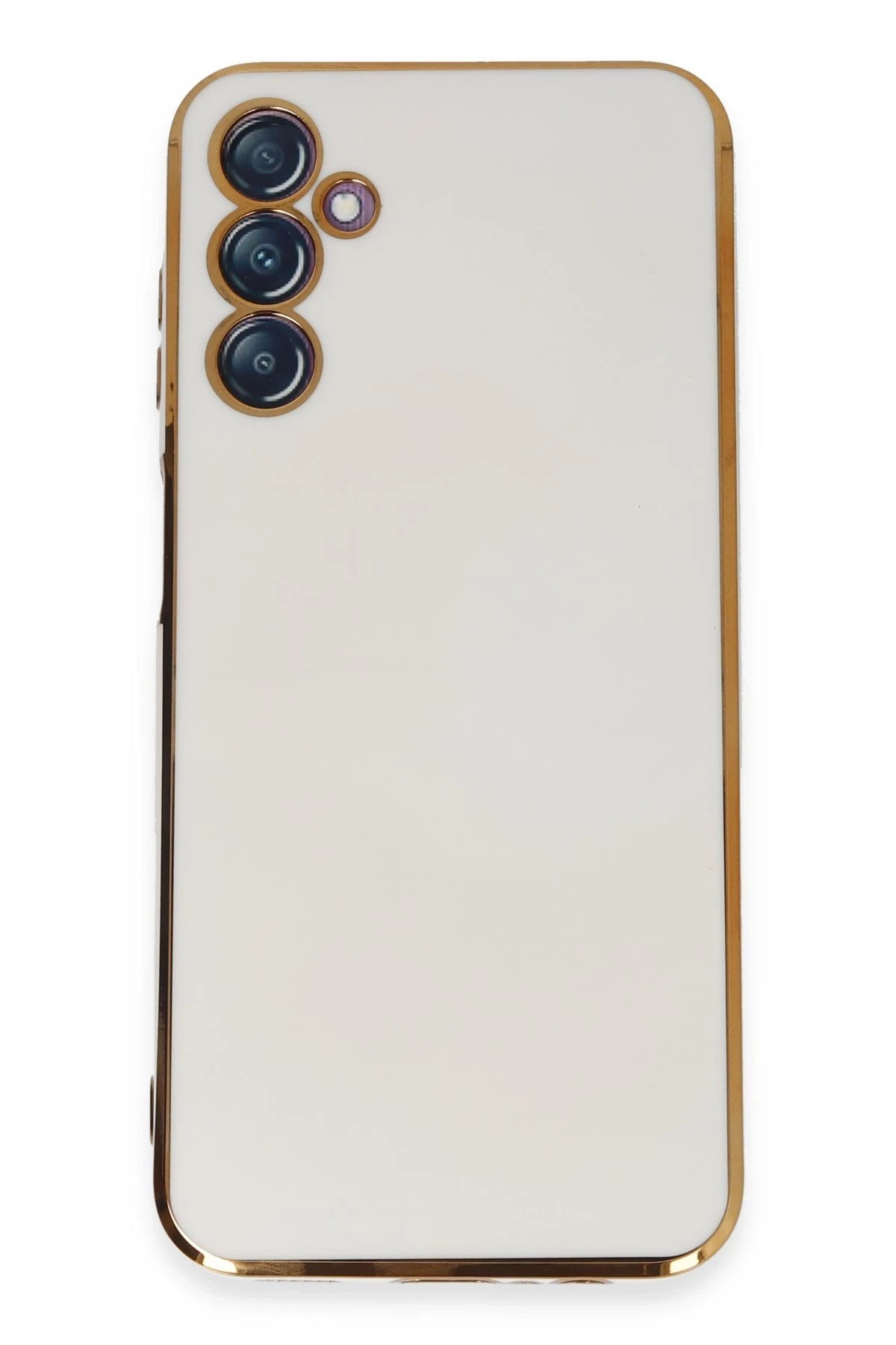 Samsung Galaxy M14 5G Kılıf Volet Silikon - Beyaz-(5796)