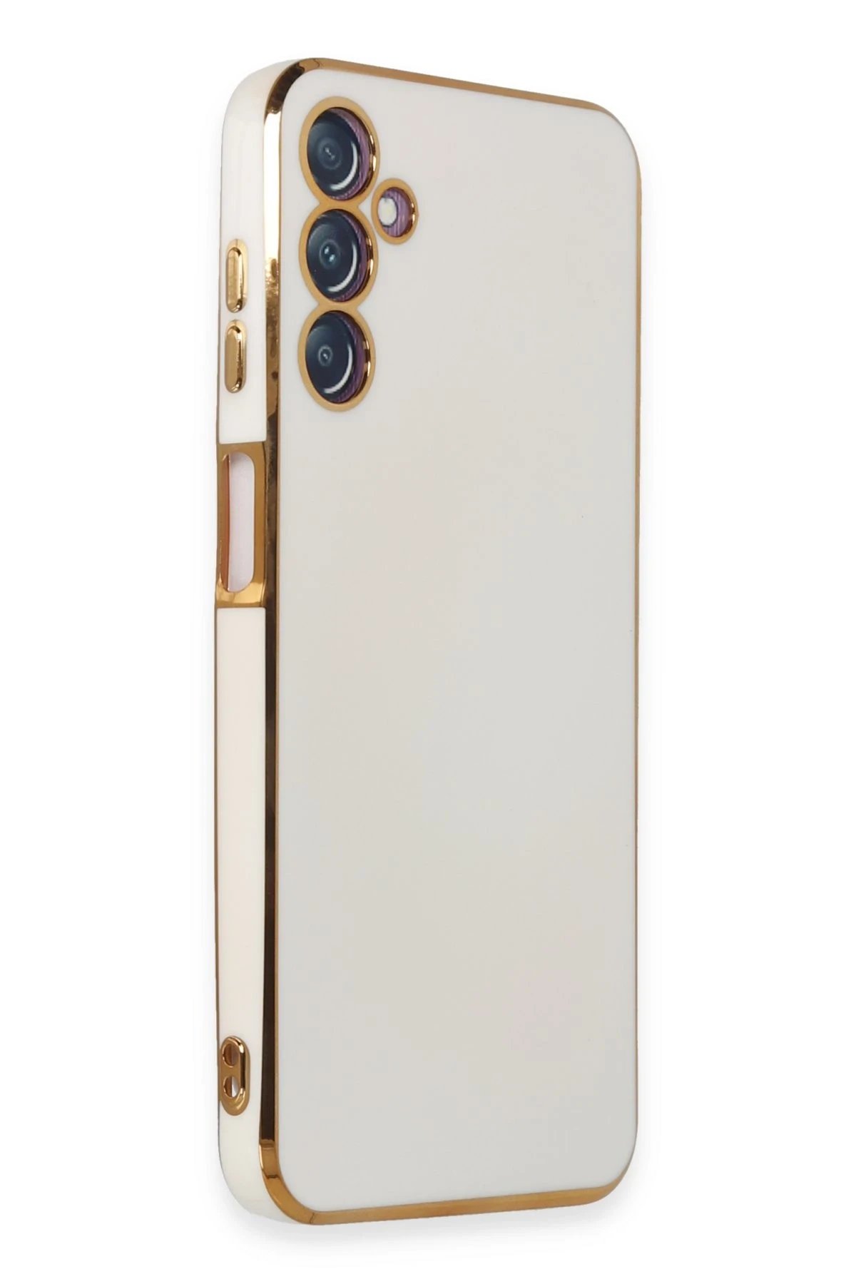 Samsung Galaxy M14 5G Kılıf Volet Silikon - Beyaz-(5796) - Görsel 2