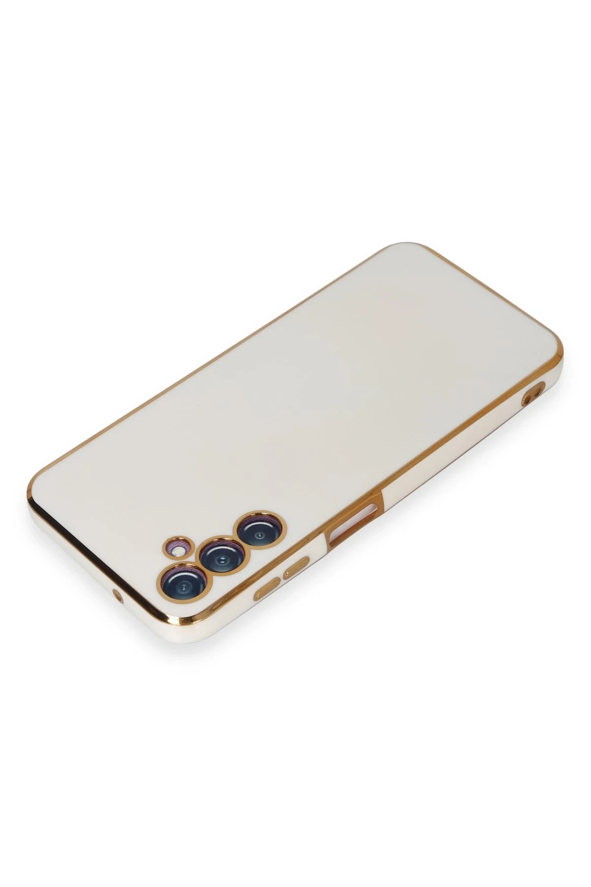 Samsung Galaxy M14 5G Kılıf Volet Silikon - Beyaz-(5796) - Görsel 3