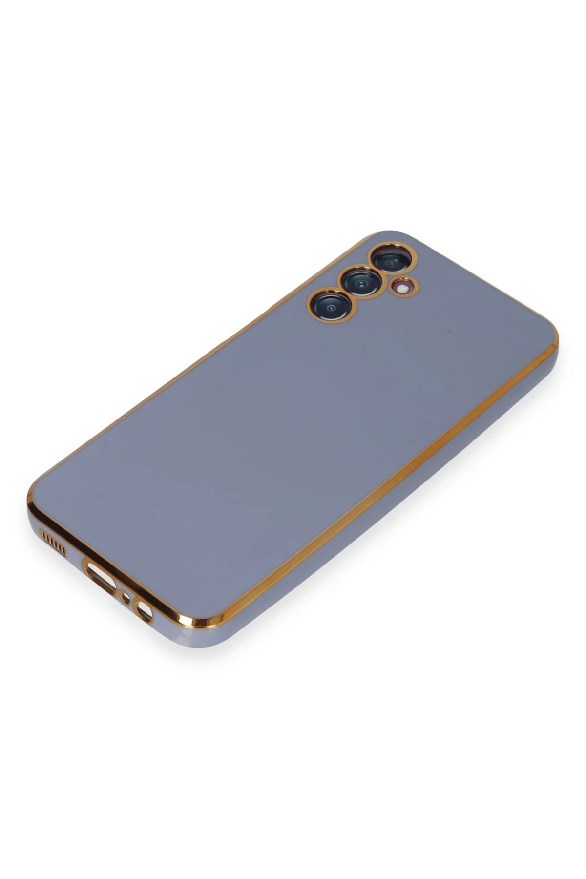 Samsung Galaxy M14 5G Kılıf Volet Silikon - Mavi-(5796) - Görsel 4