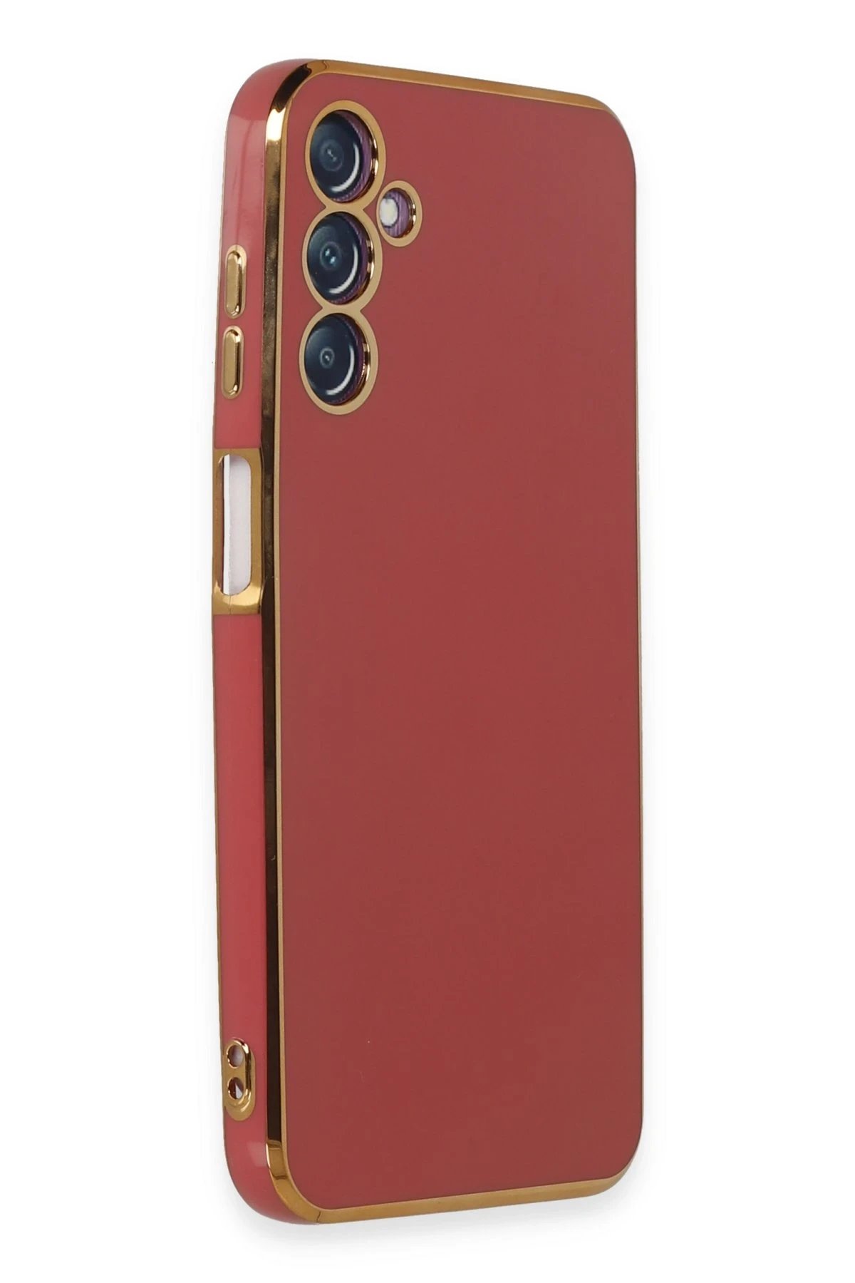 Samsung Galaxy M14 5G Kılıf Volet Silikon - Kırmızı-(5796) - Görsel 2